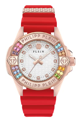 Philipp Plein Plein Majesty Dames Rode Horloge PWOFA0325