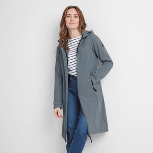 Marina Womens Extra Long Softshell Jacket - Graphite