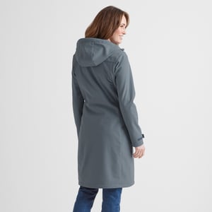 Marina Womens Extra Long Softshell Jacket - Graphite