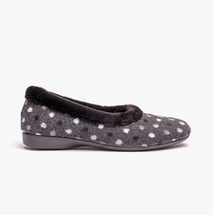 Lotus GERI Womens Slippers Black