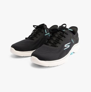 125233/BKAQ GO WALK 7 - VALIN Womens Trainers Black/Aqua
