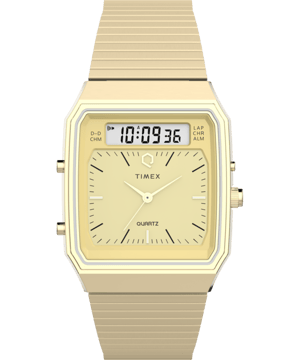 Timex Q Timex Heruitgave Heren Gouden Horloge TW2Y06000