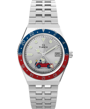 Timex Peanuts Q Timex Heren Zilveren Horloge TW2W83300