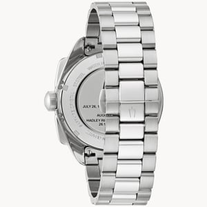 Bulova Archiefserie Lunar Pilot Blood Moon Heren Zilveren Horloge 96K115