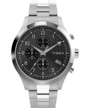 Timex Trend Heren Zilveren Horloge TW2Y01400