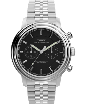 Timex Waterbury Metropolitan Heren Zilveren Horloge TW2Y23400