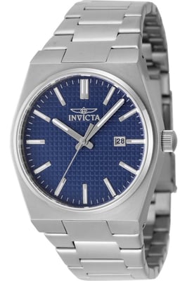 Invicta Speedway 48390 Heren Horloge - Quartz Uurwerk - Roestvrij Staal met blauwe Wijzerplaat - 40mm
