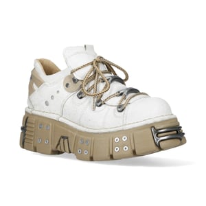 New Rock M-120N-C80 White Gothic Platform Ankelboots