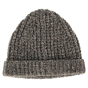 Maison Margiela Knitted Beanie Hat in Grey Wool