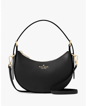 Nova Saffiano Leather Crescent Shoulder Bag