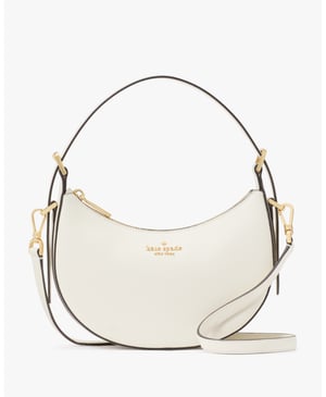 Nova Saffiano Leather Crescent Shoulder Bag