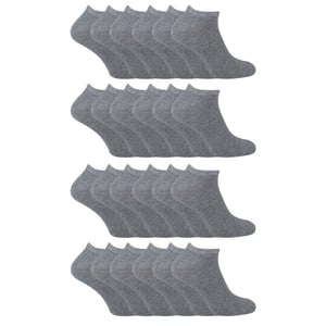 24 Pack Multipack Kids Cotton Trainer Socks för pojkar och flickor