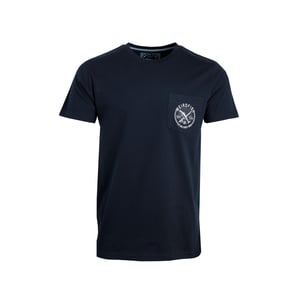 Weird Fish Mens Tidal Organic Short-Sleeved T-Shirt (Navy)