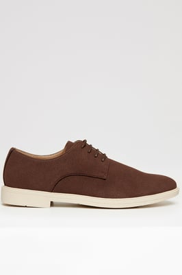 Chocolate Faux Suede Desert Shoes
