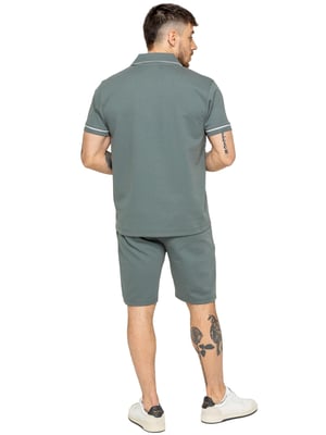Enzo | Heren Biesjes Shirt & Korte Broek Tracksuit Set