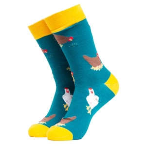 Bird Pattern Novelty Cotton Socks for Adults