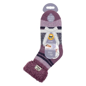 Ladies Stripe Lounge Socks With Lure