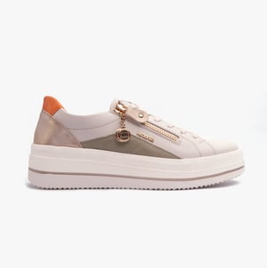 JULIKA Womens Trainers Cream