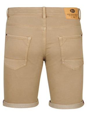 Petrol Industries - Heren Jackson Gekleurde Denim Short Coconut - Bruin