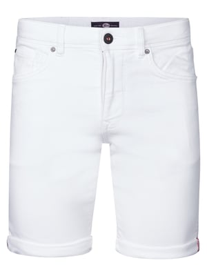 Petrol Industries - Heren Jackson Gekleurde Denim Short Coconut - Wit