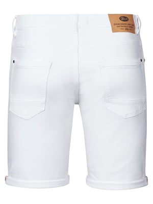 Petrol Industries - Heren Jackson Gekleurde Denim Short Coconut - Wit