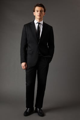 Black Regular Fit Suit Jacket