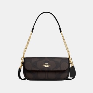 Hailey Flap Bag in Maxi Signature Canvas