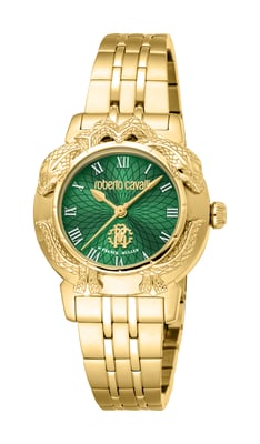 Green Dial Stainless Steel Watch