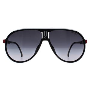 Carrera Aviator Mens Black Red Dark Grey Gradient Champion