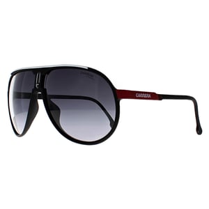 Carrera Aviator Mens Black Red Dark Grey Gradient Champion