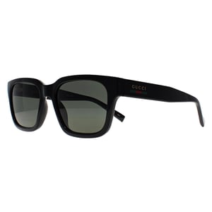 Gucci Square Womens Shiny Black Grey GG1857S