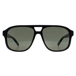 Gucci Aviator Mens Shiny Black Grey GG1856S