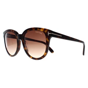 Tom Ford Ronde Dames Donker Havana Bruin Kleurverloop Olivia FT0914