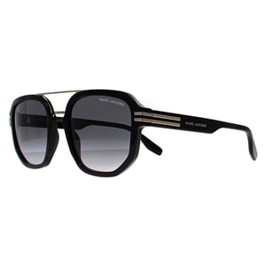 Marc Jacobs Aviator Mens Black Gold Dark Grey Gradient MARC 588/S