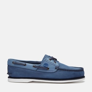 Timberland Classic 2 Eye Leather Men's Dark Blue Boat Shoes
