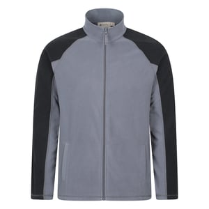 Mountain Warehouse Herr Ashbourne Fleecejacka med Full Zip (Mörkgrå)