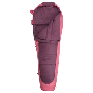 Mountain Warehouse Microlite 500 Vänster Dragkedja Mellansäsong Sovsäck (Burgundy)