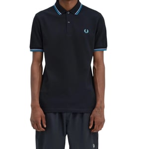 Fred Perry M3600 Twin Tipped Polo Shirt In Black