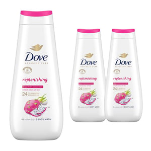 Dove Advanced Care Body Wash Replenishing 400ml, 3 Pack