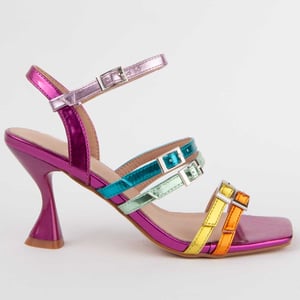 Montevita Heeled Sandal Trea8 Multicolored
