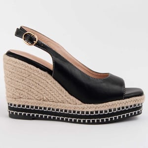Montevita Wedge Sandal Salia Svart