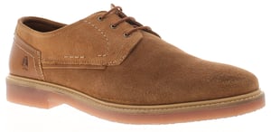 Hush Puppies Heren Schoenen Slimme Man Suède Leren Tan