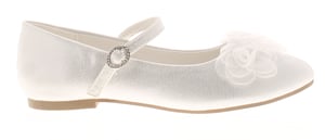 Princess Stardust Girls Party Shoes Chiffon white