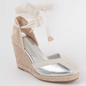 Montevita Wedge Espadrille Balenci2 Silver