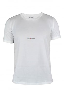 Saint Laurent T-shirt Rive gauche Wit