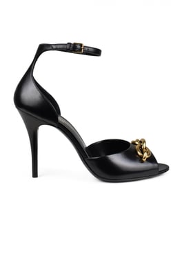 Saint Laurent Sandalen Le Maillon Zwart