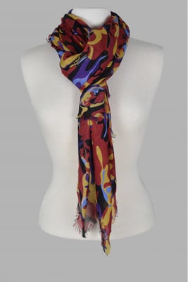 Alexander McQueen sjaal rood