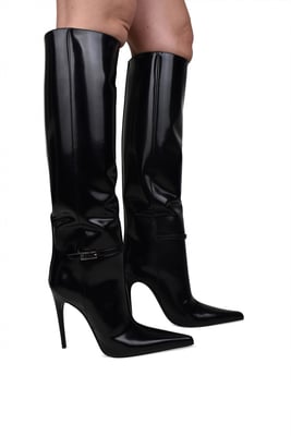 Saint Laurent Laarzen Vendome Zwart