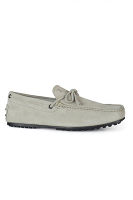 Tod's suède mocassins grijs