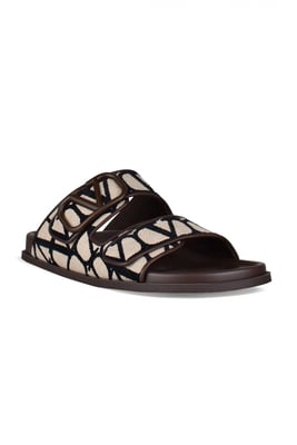 Valentino Garavani V-logo sandalen bruin